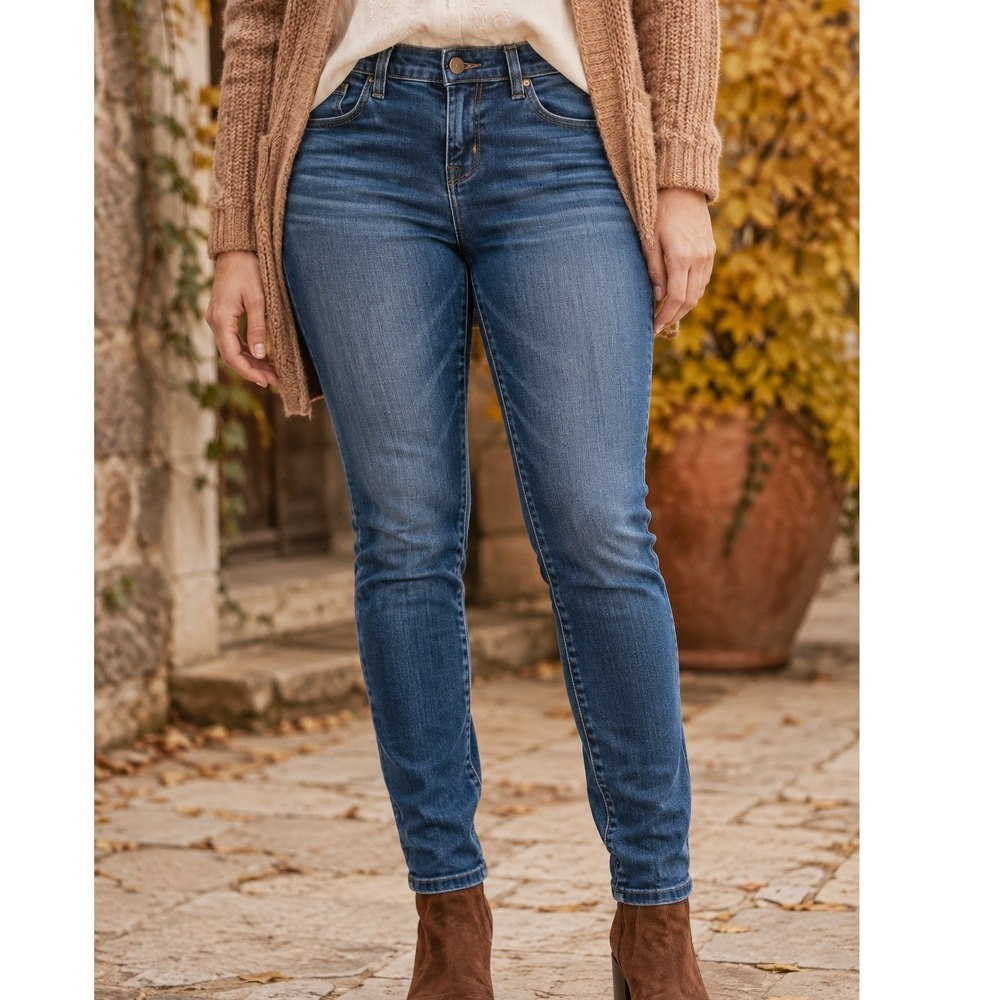 J Brand Starless Skinny Jeans Women 25 Medium Dark Wash Preppy Ankle Made in USA